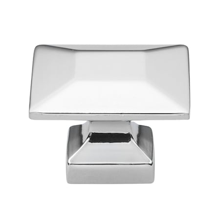 Gliderite Hardware 1-3/8 in. Polished Chrome Modern Square Cabinet Knob, 10PK 5101-PC-10